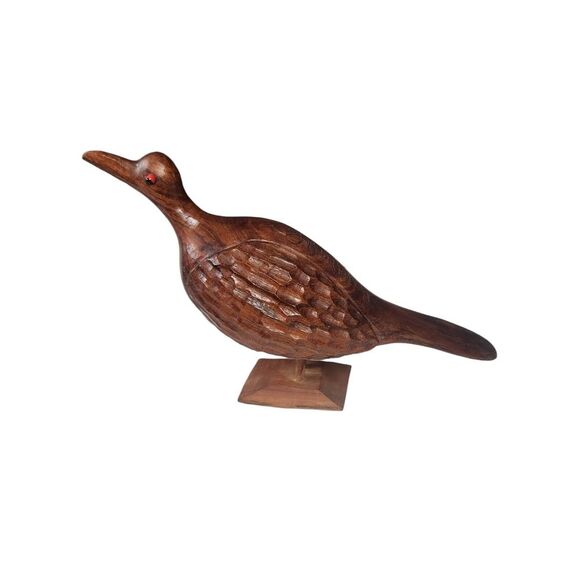 Jamaica Birds Hand Carved Wood Figurine‎ Birds On Tree Vintage Novelty Souvenir - Picture 3 of 11